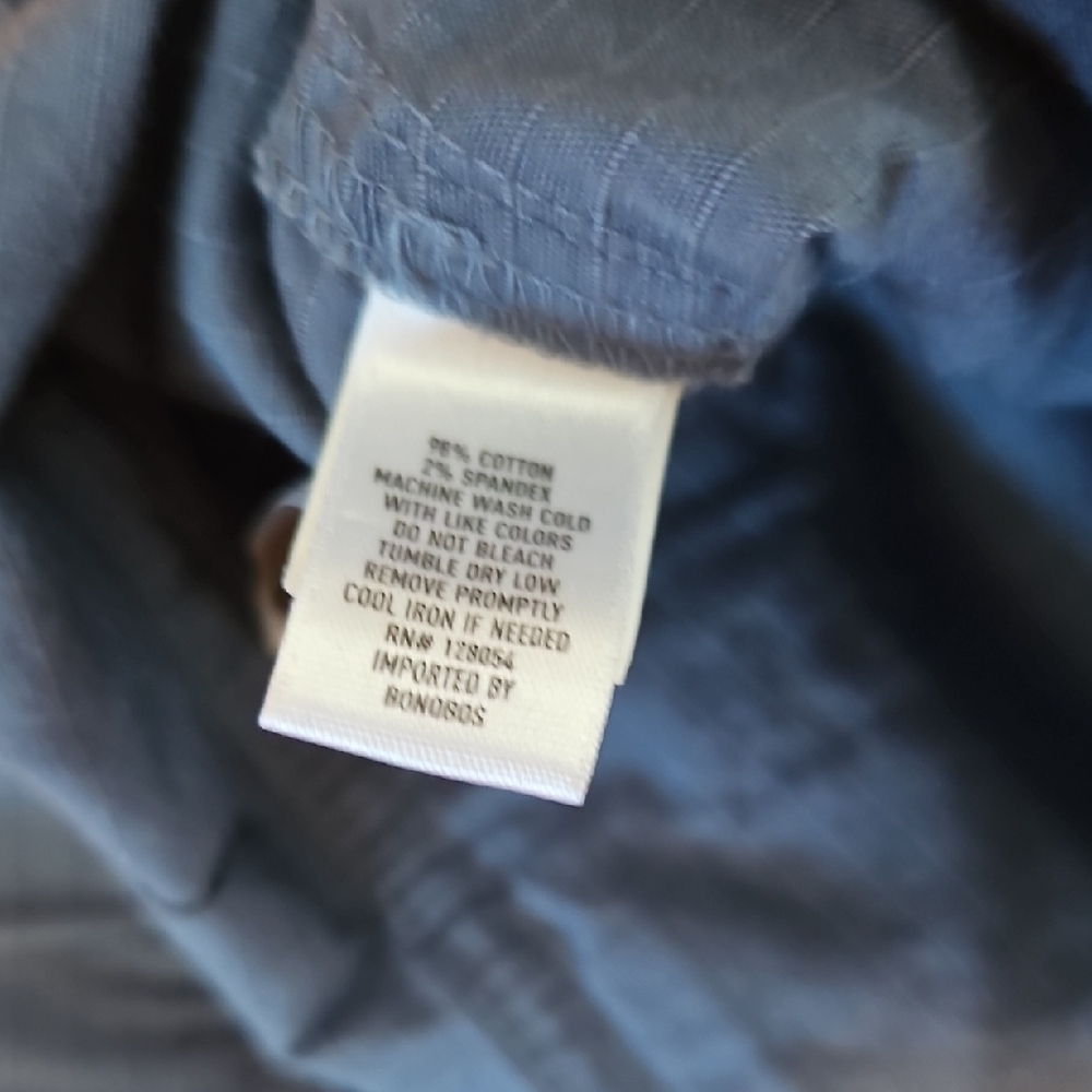 Bonobos Men's Blue Ripstop Fatigue Pants - Picture 3 of 5